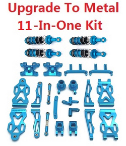 JJRC Q130 Q141 Q130A Q130B Q141A Q141B D843 D847 GB1017 GB1018 Pro upgrade to metal 11-In-One Kit Blue - Click Image to Close