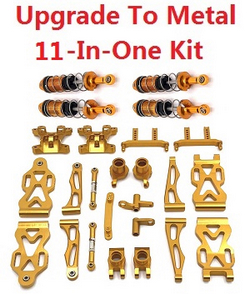 JJRC Q130 Q141 Q130A Q130B Q141A Q141B D843 D847 GB1017 GB1018 Pro upgrade to metal 11-In-One Kit Gold