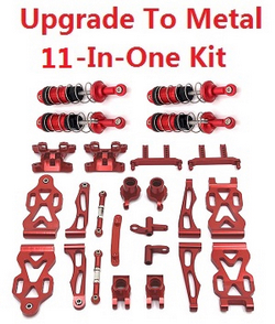 JJRC Q130 Q141 Q130A Q130B Q141A Q141B D843 D847 GB1017 GB1018 Pro upgrade to metal 11-In-One Kit Red - Click Image to Close