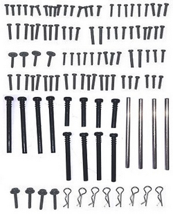 JJRC Q130 Q141 Q130A Q130B Q141A Q141B D843 D847 GB1017 GB1018 Pro screws set + swing arm pin set + R shape buckle - Click Image to Close