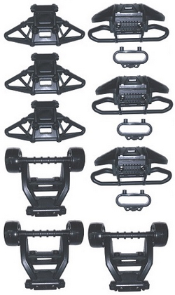 JJRC Q130 Q141 Q130A Q130B Q141A Q141B D843 D847 GB1017 GB1018 Pro head-up wheel kit + front and rear bumper set 3sets