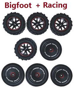 JJRC Q146 Q146A Q146B bigfoot and racing tires 8pcs