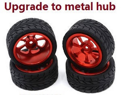 JJRC Q146 Q146A Q146B upgrade to metal hub tires Red