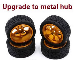 JJRC Q146 Q146A Q146B upgrade to metal hub tires Gold