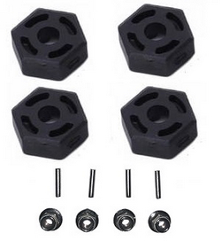 JJRC Q146 Q146A Q146B hexagon wheel seat with M3 flange nuts