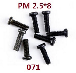 JJRC Q146 Q146A Q146B round head cross screws M2.5*8 071