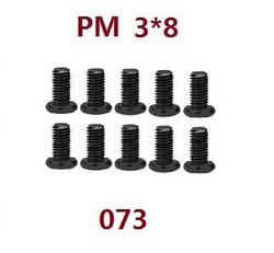 JJRC Q146 Q146A Q146B round head cross screws M3*8 073