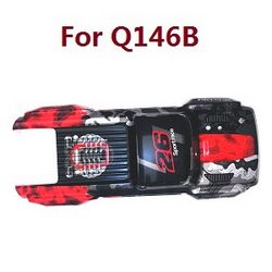 JJRC Q146 Q146A Q146B monster truck body 082 (For Q146B) Red
