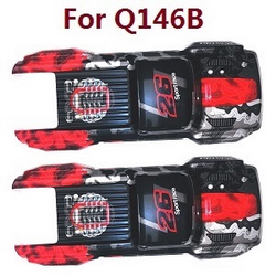 JJRC Q146 Q146A Q146B monster truck body 082 (For Q146B) 2pcs Red