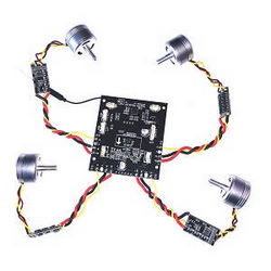 Shcong JJRC X13 RC quadcopter drone accessories list spare parts PCB board + brushless motors + ESC board set (Assembled)