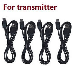 Shcong JJRC X15 S137 8802 Pro Dragonfly GPS RC quadcopter drone accessories list spare parts USB charger wire (For transmitter) 4pcs