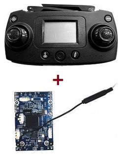 Shcong JJRC X16 Heron GPS RC quadcopter drone accessories list spare parts PCB board + transmitter (Black)