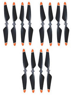 Shcong JJRC X17 G105 Pro RC quadcopter drone accessories list spare parts main blades (Orange-Black) 3sets