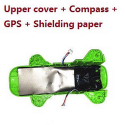 Shcong JJRC X17 G105 Pro RC quadcopter drone accessories list spare parts Green upper cover + compass board + GPS board + shielding paper