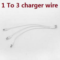 Shcong JJRC X20 8819 GPS RC quadcopter drone accessories list spare parts 1 to 3 charger wire - Click Image to Close