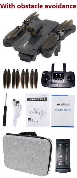 Shcong JJRC X21 drone with obstacle avoidance, portable bag and 1 battery, RTF