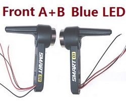 Shcong JJRC X21 RC quadcopter drone accessories list spare parts side motors bar set (Front A+B Blue LED)