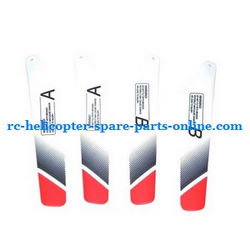 Shcong JXD 342 342A helicopter accessories list spare parts main blades (Red)