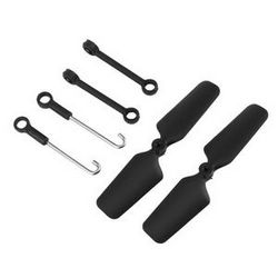 Shcong Wltoys XK K127 Eagle RC Helicopter accessories list spare parts 2*tail blade + connect buckle set