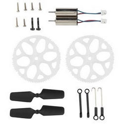 Shcong Wltoys XK K127 Eagle RC Helicopter accessories list spare parts 2*tail blade + connect buckle set + 2*main gear + 2*tail motor + screws