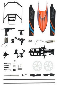 Shcong Wltoys XK K127 Eagle RC Helicopter accessories list spare parts wearing parts kit A