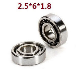 Shcong Wltoys XK K127 Eagle RC Helicopter accessories list spare parts bearing 2.5*6*1.8 2pcs