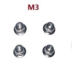 Shcong Wltoys K929 K929-A K929-B RC Car accessories list spare parts M3 flange nuts for fixed the wheels A959-B-24 - Click Image to Close