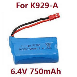 Shcong Wltoys K929 K929-A K929-B RC Car accessories list spare parts 6.4V 750mAh battery (For K929-A)