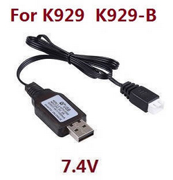 Shcong Wltoys K929 K929-A K929-B RC Car accessories list spare parts USB charger wire 7.4V