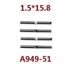 Shcong Wltoys K929 K929-A K929-B RC Car accessories list spare parts differential small metal bar shaft 1.5*15.8 A949-51 - Click Image to Close