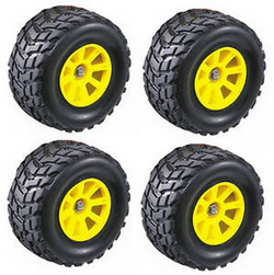 Shcong Wltoys K929 K929-A K929-B RC Car accessories list spare parts tires with yellow hub 4pcs