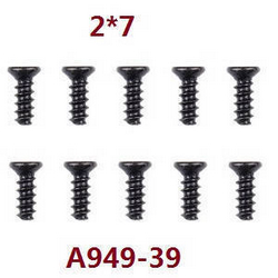 Shcong Wltoys K929 K929-A K929-B RC Car accessories list spare parts screws 2*7 A949-39 - Click Image to Close