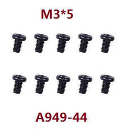 Shcong Wltoys K929 K929-A K929-B RC Car accessories list spare parts screws M3*5 A949-44