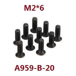 Shcong Wltoys K929 K929-A K929-B RC Car accessories list spare parts screws M2*6 A959-B-20