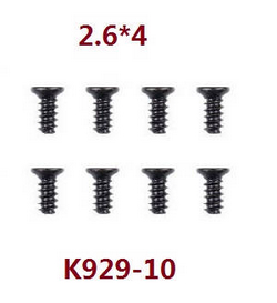 Shcong Wltoys K929 K929-A K929-B RC Car accessories list spare parts screws 2.6*4 K929-10 - Click Image to Close