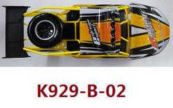 Shcong Wltoys K929 K929-A K929-B RC Car accessories list spare parts Yellow car shell and frame module assembly K929-B-02