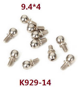 Shcong Wltoys K929 K929-A K929-B RC Car accessories list spare parts ball head screws 9.4*4 K929-14 - Click Image to Close