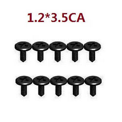 Shcong Wltoys XK 284131 RC Car accessories list spare parts screws 1.2*3.5CA 10pcs - Click Image to Close