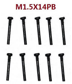 Shcong Wltoys K969 K979 K989 K999 P929 P939 RC Car accessories list spare parts screws 1.5*14PB 10pcs