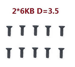 Shcong Wltoys K969 K979 K989 K999 P929 P939 RC Car accessories list spare parts screws 2*6KB 10pcs