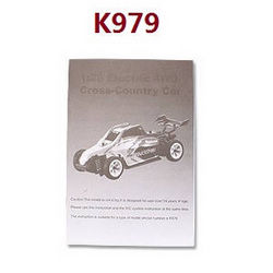 Shcong Wltoys K969 K979 K989 K999 P929 P939 RC Car accessories list spare parts English manual book (K979)