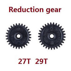 Shcong Wltoys K969 K979 K989 K999 P929 P939 RC Car accessories list spare parts 27T 29T reduction gear (Black) - Click Image to Close