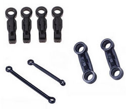 Shcong Wltoys K969 K979 K989 K999 P929 P939 RC Car accessories list spare parts upper swring arm and pull rod set - Click Image to Close