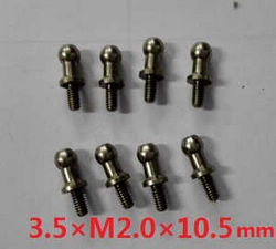 Shcong Wltoys L333 L343 L353 RC Car accessories list spare parts Inside six corners, ball head screw 3.5 * M2.0 * 10.5