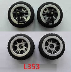 Shcong Wltoys L333 L343 L353 RC Car accessories list spare parts front and rear wheels (L353)
