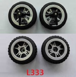 Shcong Wltoys L333 L343 L353 RC Car accessories list spare parts front and rear wheels (L333)