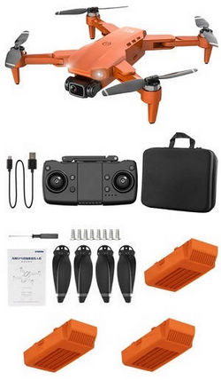 Shcong LI YE ZHAN TOYS LYZRC L900 Pro RC Drone with portable bag and 3 battery RTF Orange
