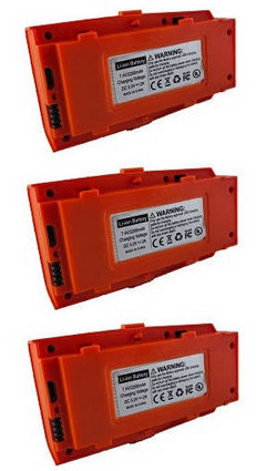 Shcong LI YE ZHAN TOYS LYZRC L900 Pro RC Drone accessories list spare parts 7.4V 2200mAh battery Orange 3pcs