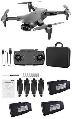Shcong LI YE ZHAN TOYS LYZRC L900 Pro RC Drone with portable bag and 3 battery RTF Black