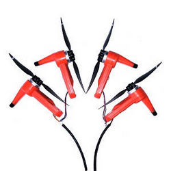 Shcong LI YE ZHAN TOYS LYZRC L900 Pro RC Drone accessories list spare parts side motors bar set with main blades Red 4pcs